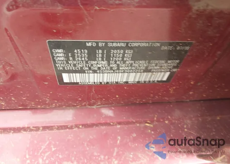 2019 Subaru Legacy 2.5I Limited z USA, uszkodzony, nr VIN 4S3BNAJ68K3002258